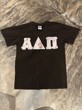 Alpha Delta Pi Vintage Coach lettering tshirt